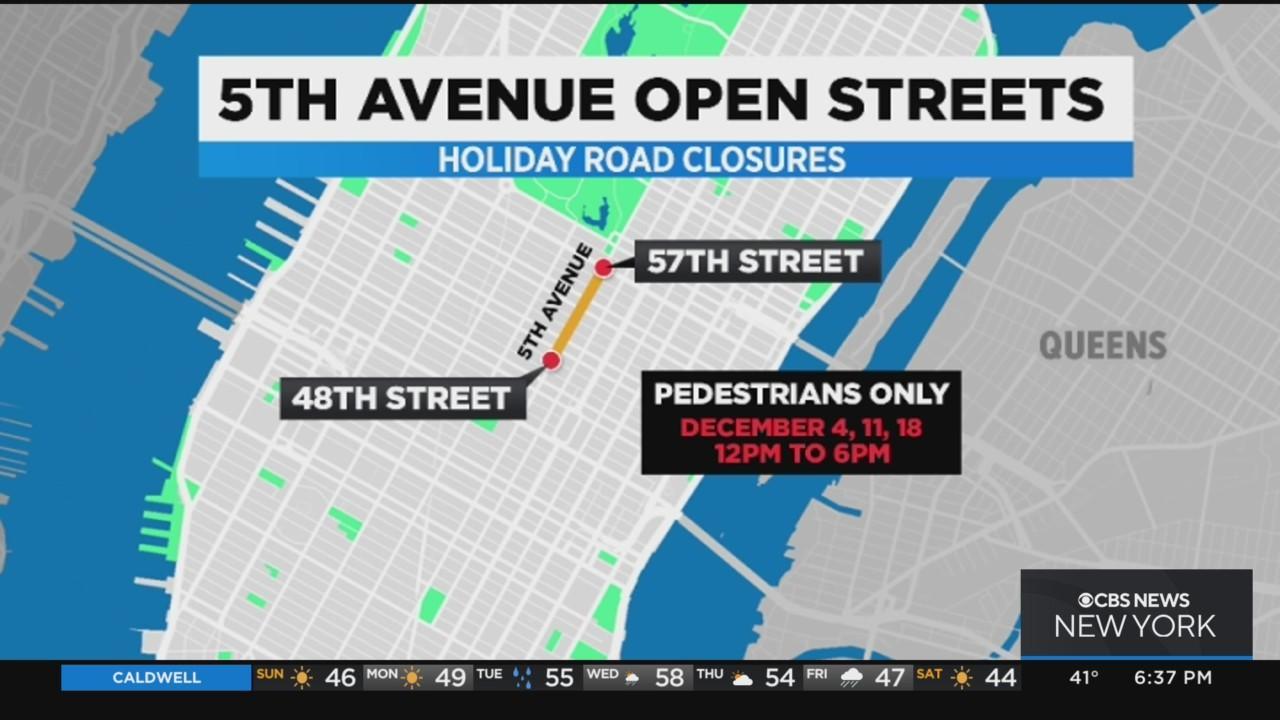 11 blocks of NYC's Fifth Avenue become 'car-free' holiday shopping