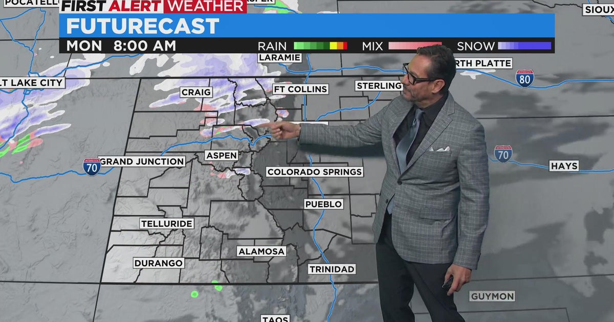 Mild Monday east with mountain snow and wind - CBS Colorado