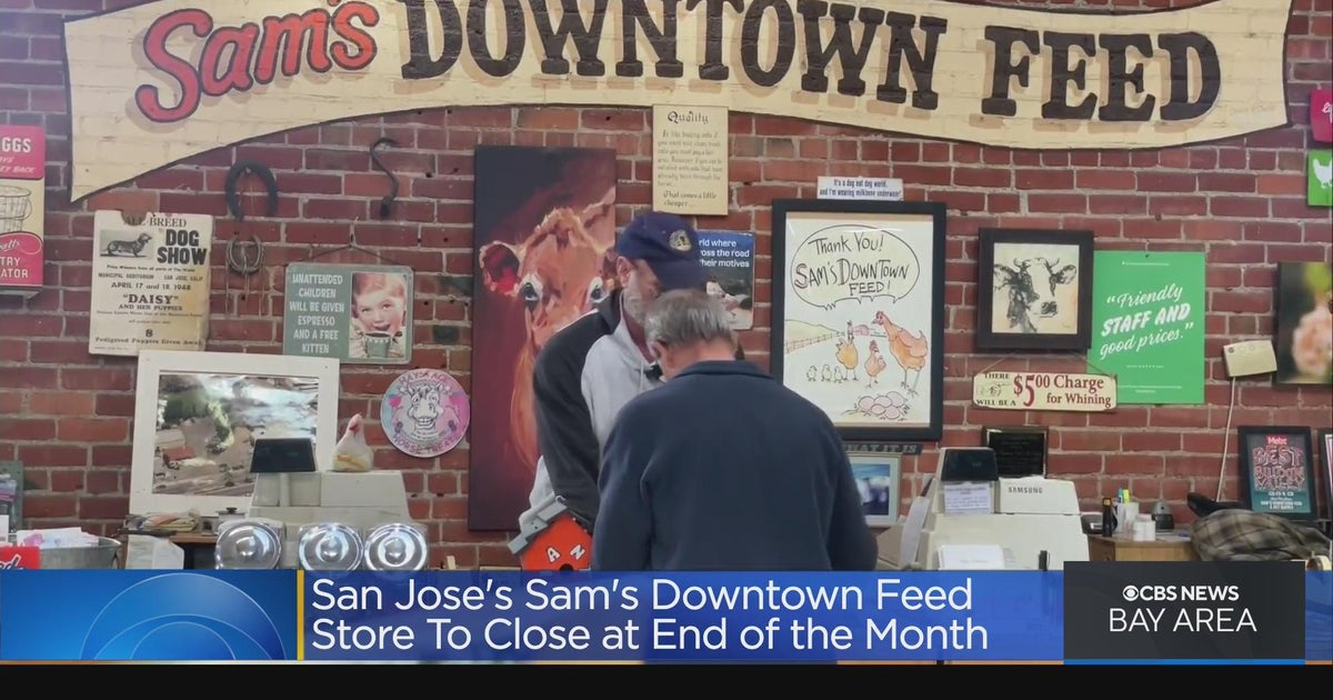 San Jose's Sam's Downtown Feed store getting ready to close for good CBS San Francisco