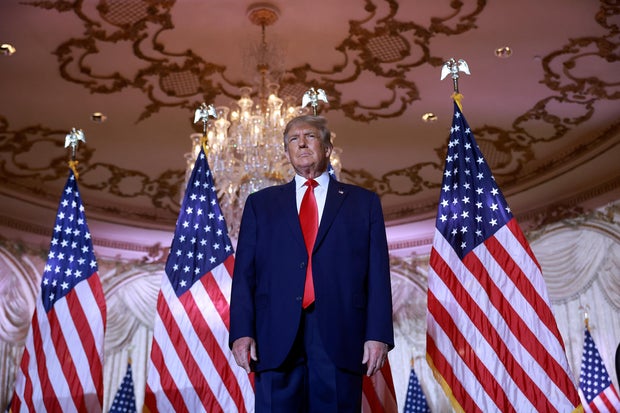 Former U.S. President Donald Trump Makes An Announcement At His Florida Home