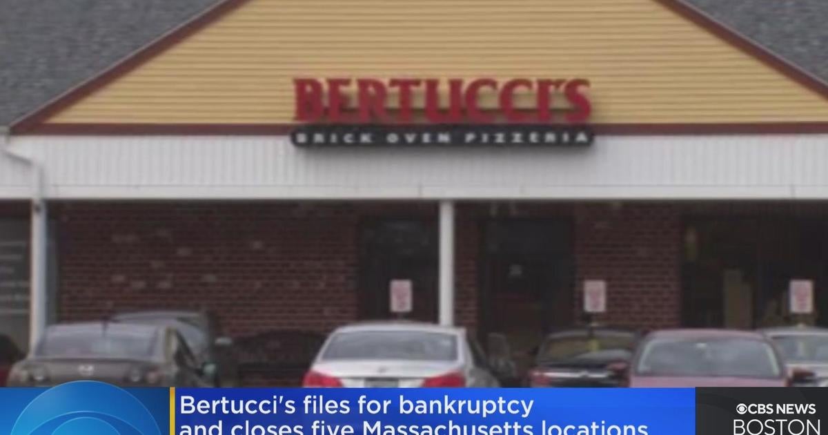 Bertucci's files for bankruptcy, closes several locations CBS Boston