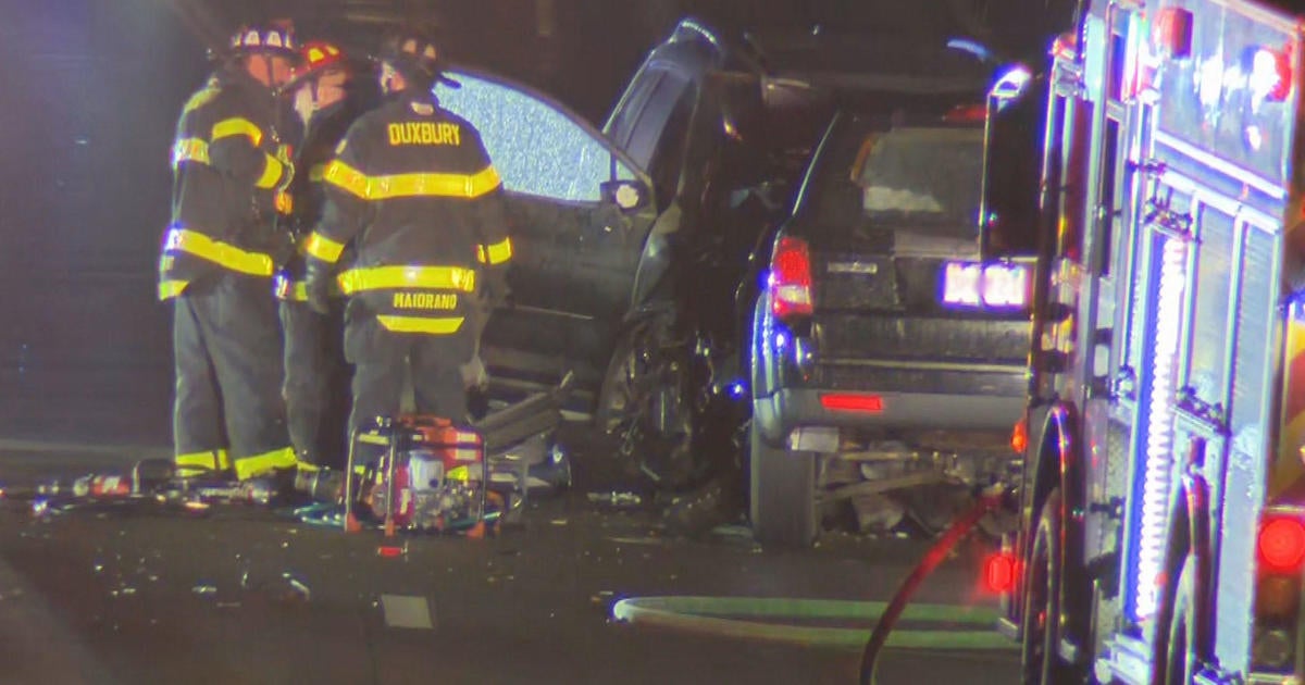 Woman killed in wrong-way crash on Route 3 in Duxbury - CBS Boston