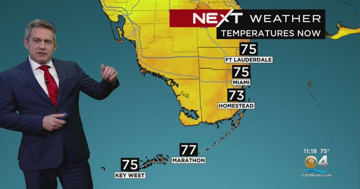 NEXT Weather forecast for Wednesday 12/7/22 11PM - CBS Miami