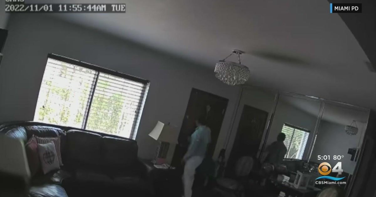 Miami Police: Man caught on video burglarizing home, wearing victim's ...