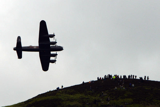 Lancaster Bombers Lead The Fly-Past For The Dambuster 65th Anniversary 