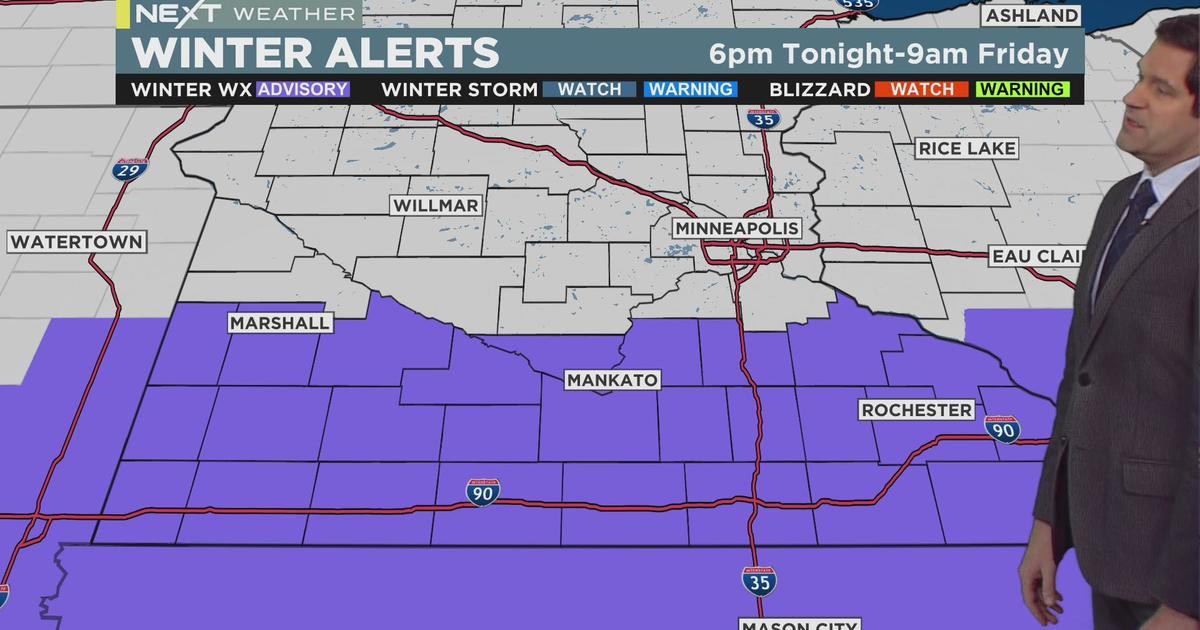 NEXT Weather: Sunny Thursday before winter weather advisory in southern Minnesota