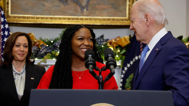 U.S. President Joe Biden speaks to reporters about the release of Brittney Griner by Russia at the White House in Washington 