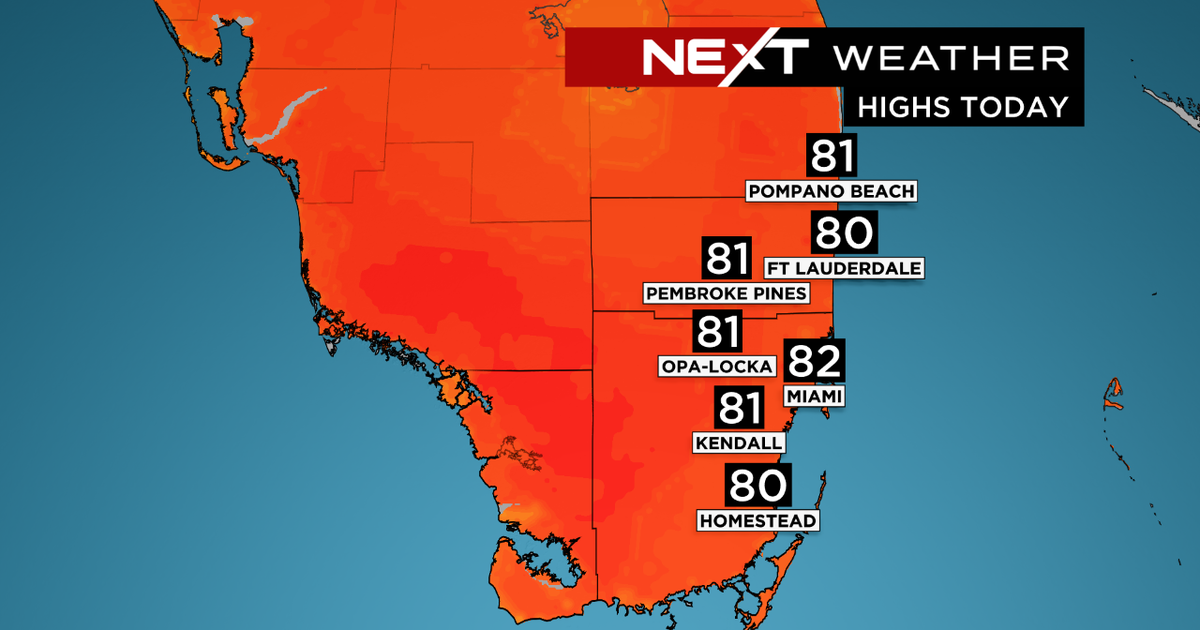 Miami Weather Mostly Sunny Afternoon Gorgeous Weekend CBS Miami