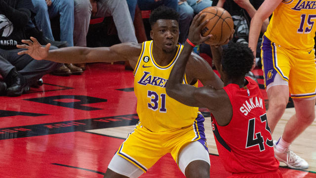 Toronto Raptors v LA Lakers - NBA Game Of Season 2022-2023 At Scotiabank Arena 
