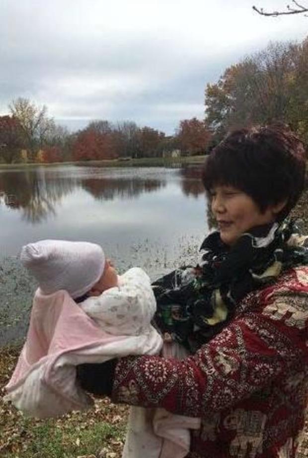 Mengqi's mom and baby 