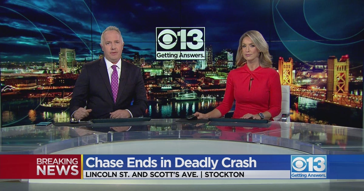 Chase ends in deadly crash in Stockton