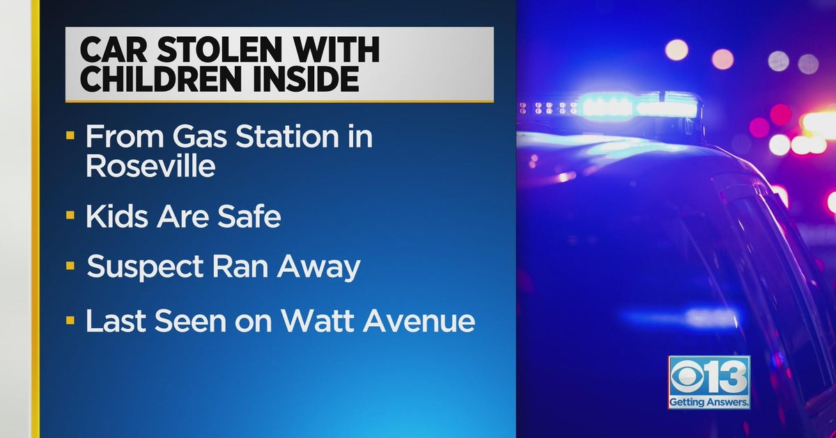 Roseville Police searching for suspect that stole car with children inside