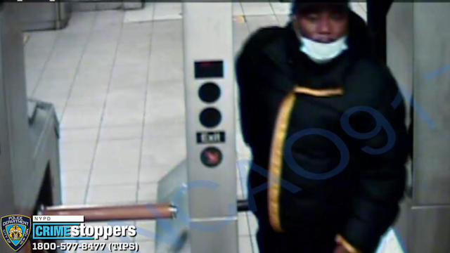 A surveillance photo of an individual wanted in connection to a Queens robbery. 