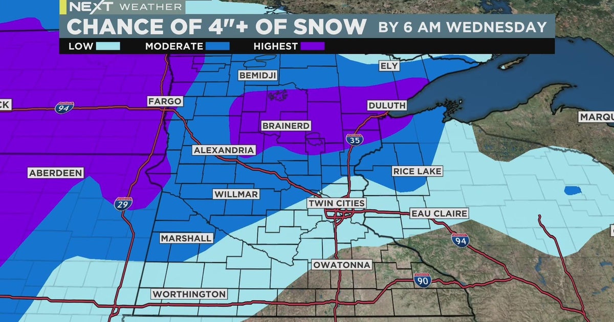 NEXT Weather Quiet Monday, then big storm rolls through CBS Minnesota