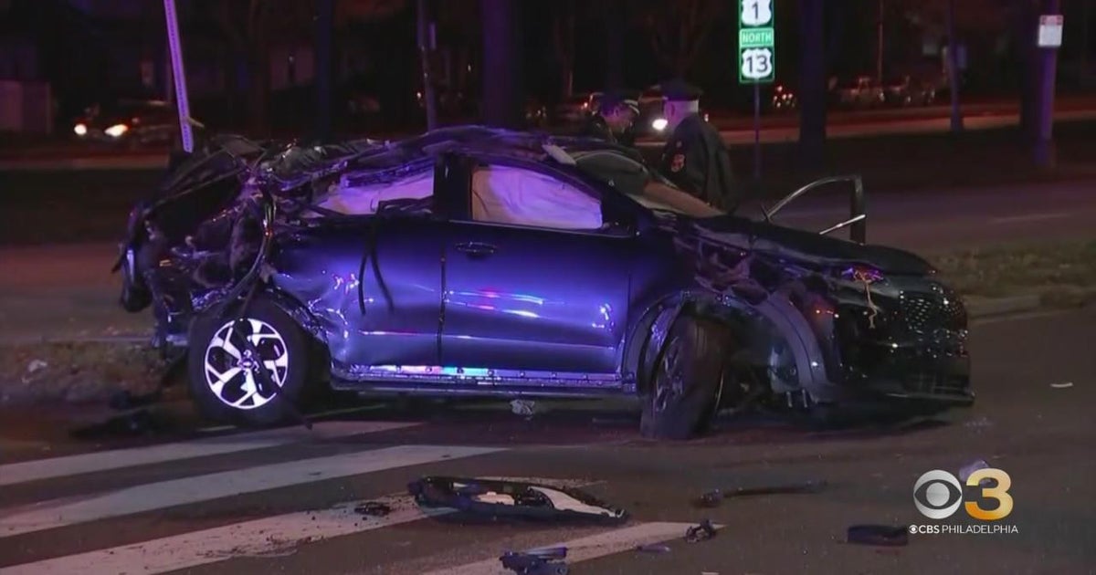 Teenager killed in deadly crash involving stolen car - CBS Philadelphia