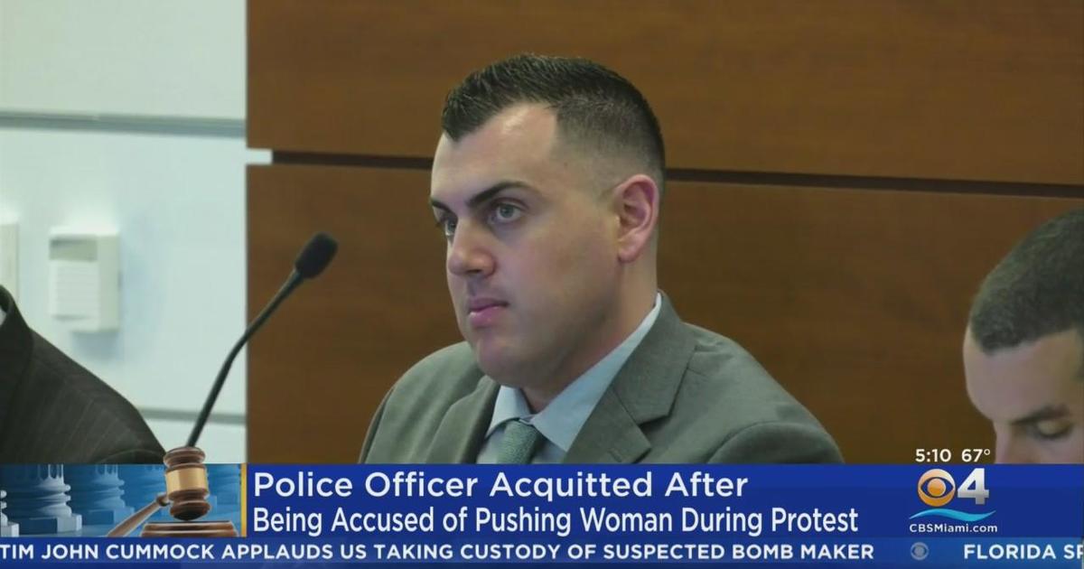 Fort Lauderdale police officer acquitted of shoving of Black woman to the floor during BLM protest