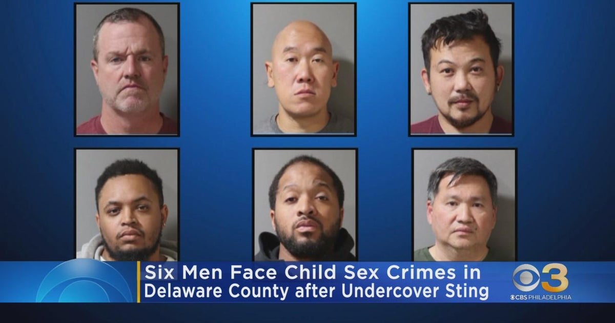6 men face child sex crimes in Delaware County - CBS Philadelphia