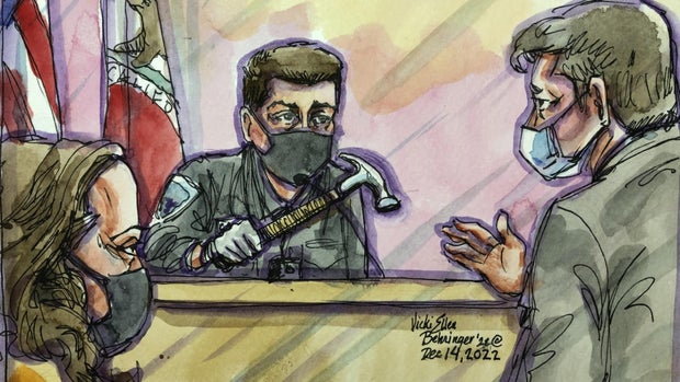 DePape preliminary hearing sketch 