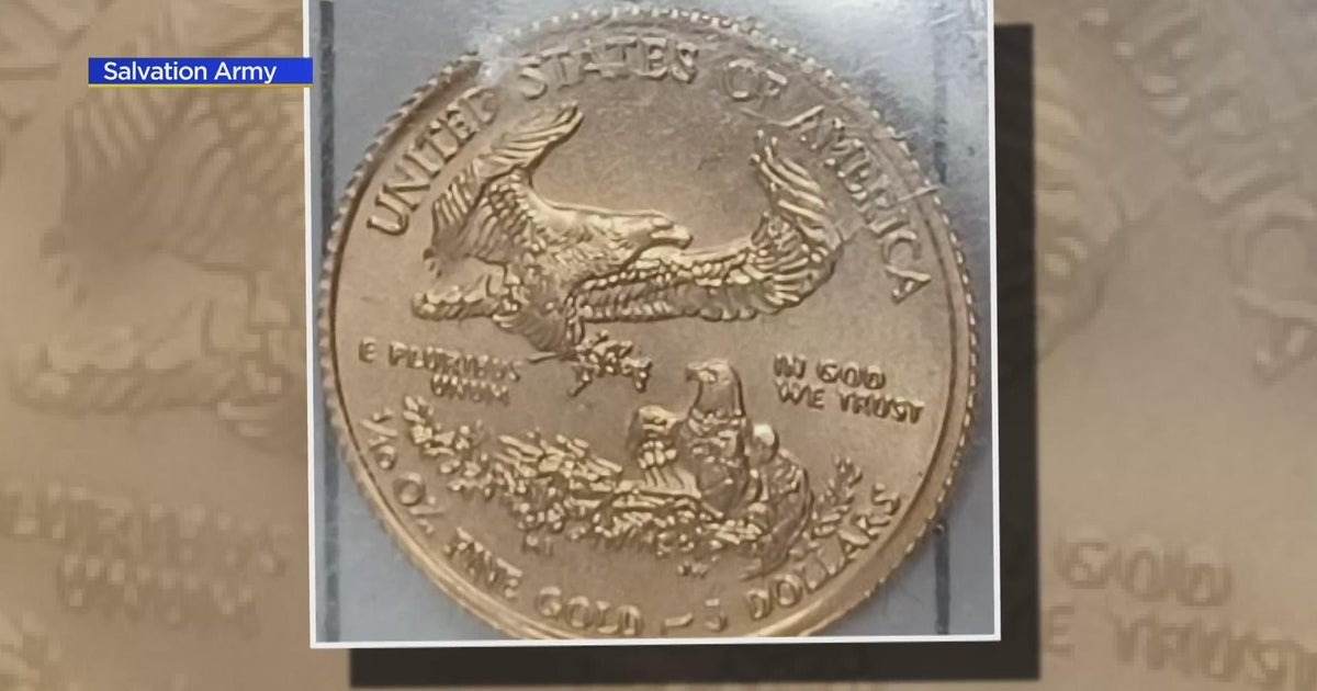 Gold coins in Salvation Army kettles in northwest suburbs CBS Chicago