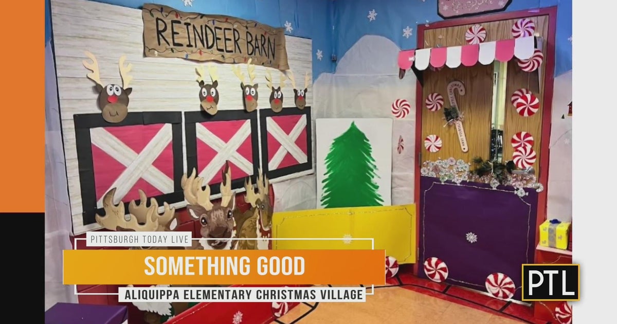 Something Good Aliquippa Elementary Christmas Village CBS Pittsburgh