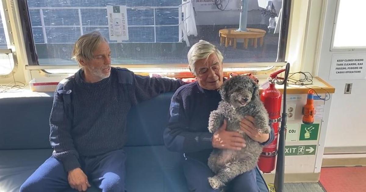 10 days after a sailboat was reported missing in the Atlantic, 2 men and a dog were rescued
