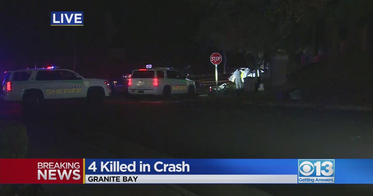 Granite Bay crash kills 4 CBS Sacramento
