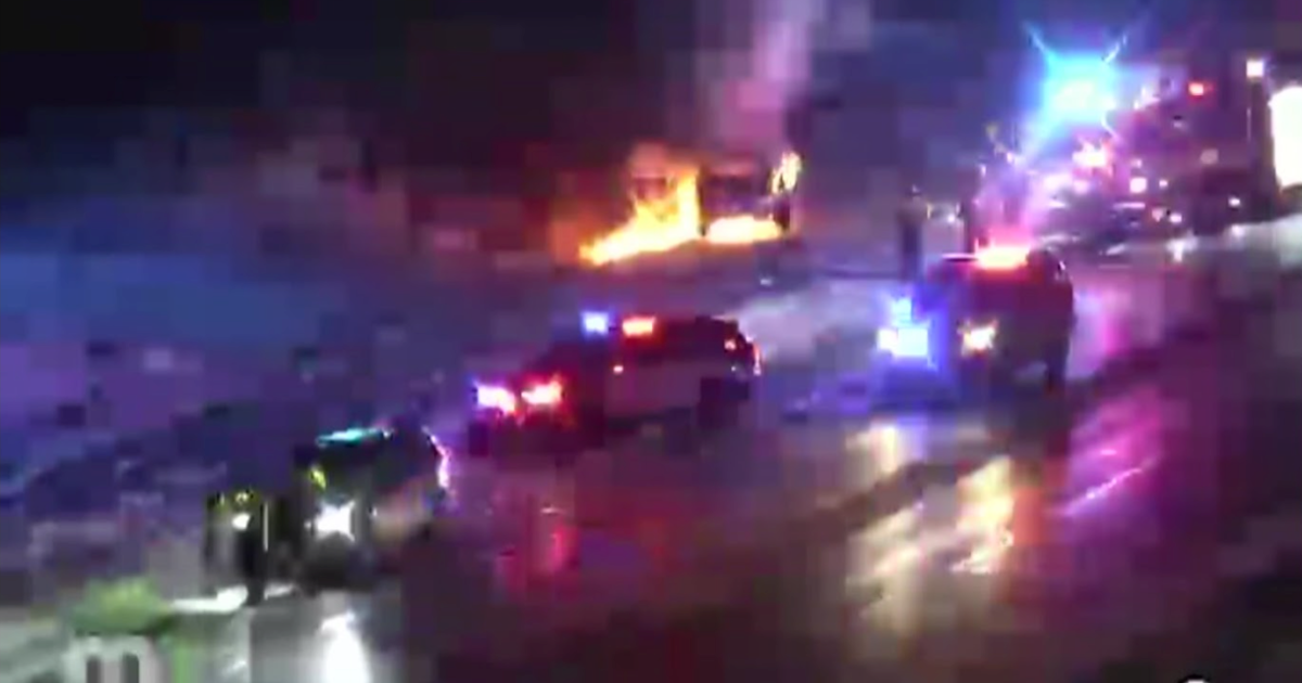 Vehicle Bursts Into Flames On I 35e In Mendota Heights Driver Arrested