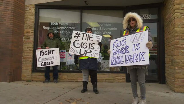 Rideshare living wage ordinance protest 