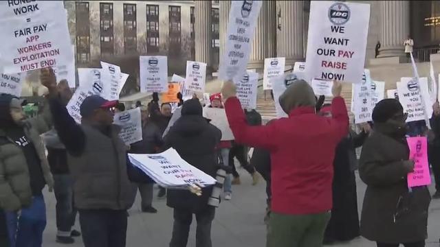 App-Based Drivers Protest For Higher Wages 