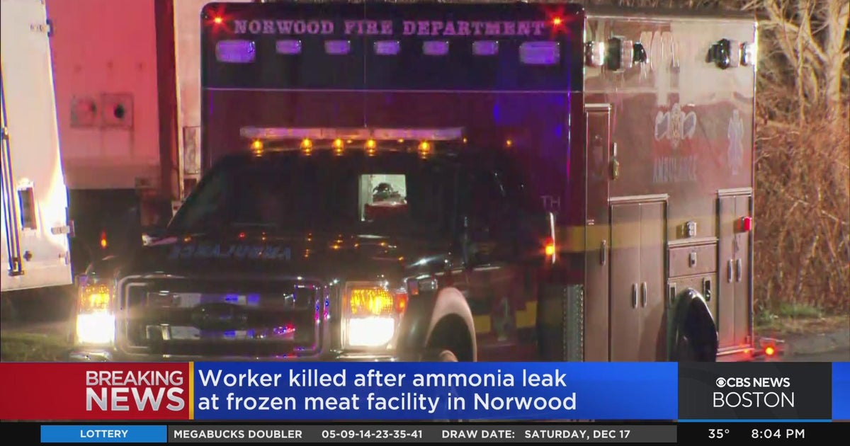 Worker killed in ammonia leak in Norwood CBS Boston