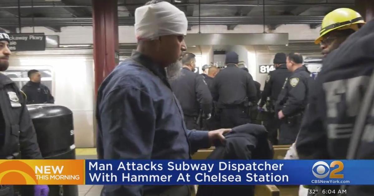 MTA Worker Attacked With Hammer - CBS New York