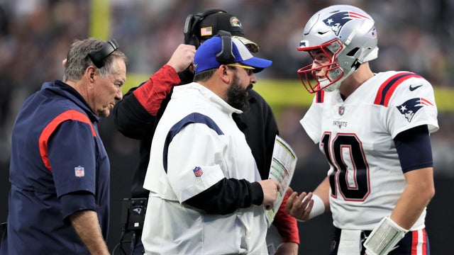 Bill Belichick, Matt Patricia, Joe Judge and Mac Jones 