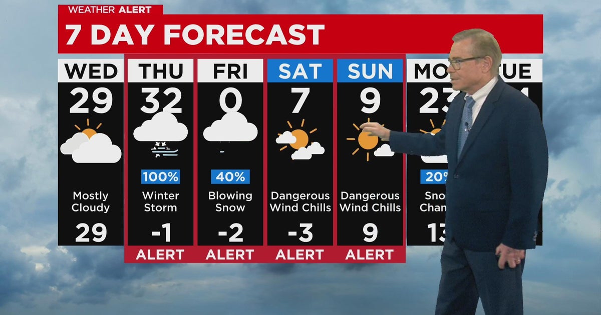Chicago Weather Alert: Snow develops by daybreak - CBS Chicago