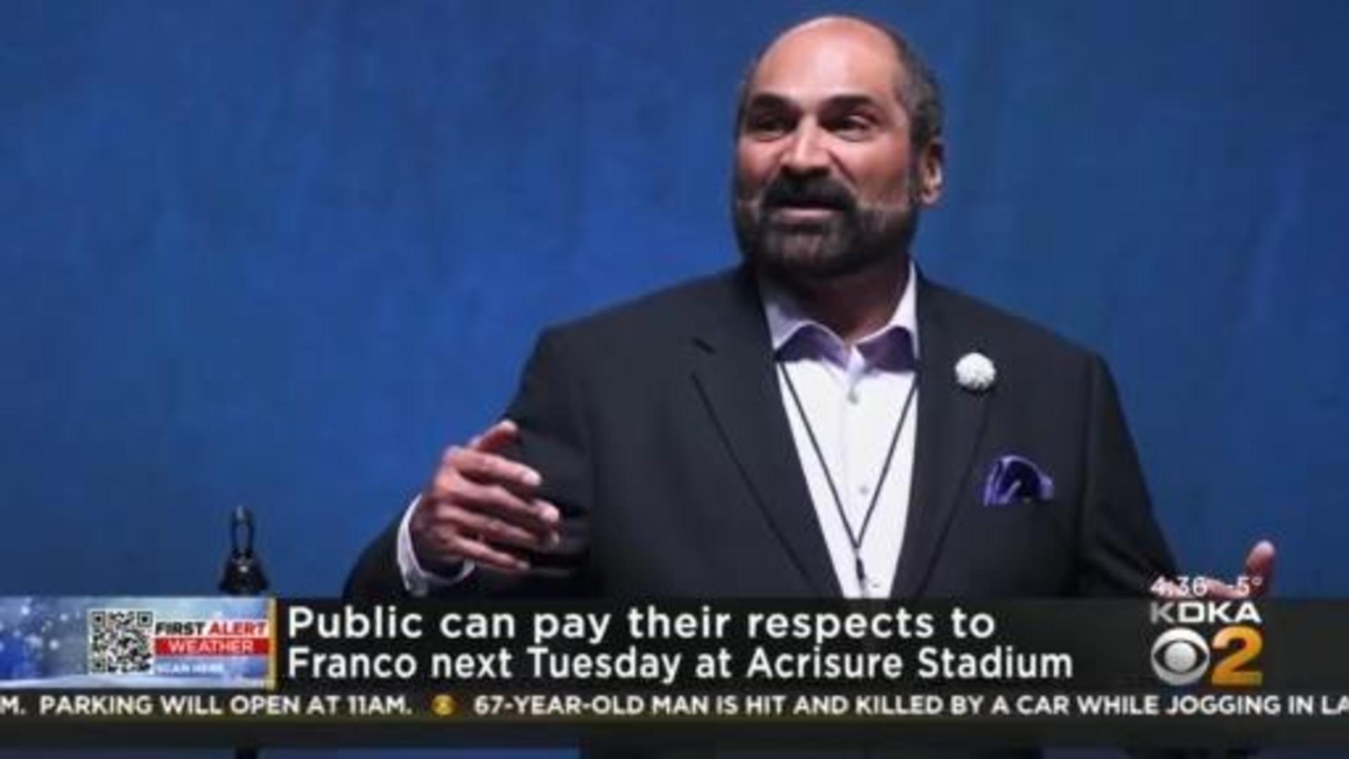 Franco Harris viewing: Steelers fans and friends gather at Acrisure Stadium  to pay final respects