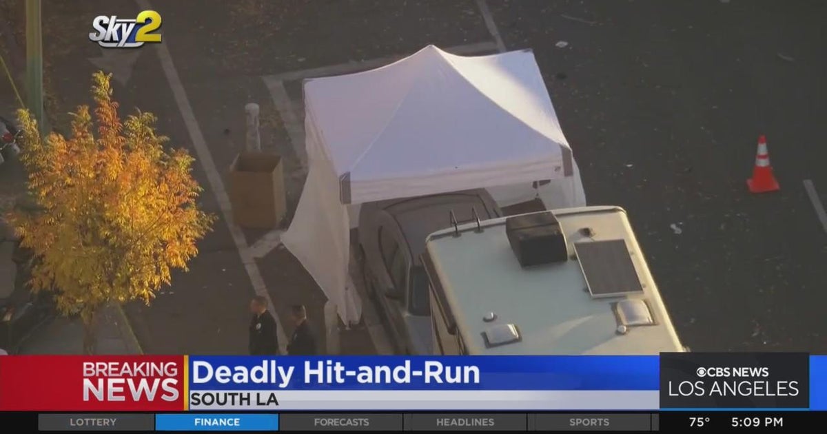 Pedestrian struck and killed by hit-and-run driver near South LA - CBS ...