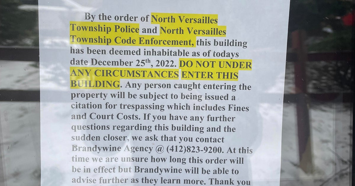 North Versailles apartment complex deemed uninhabitable after water