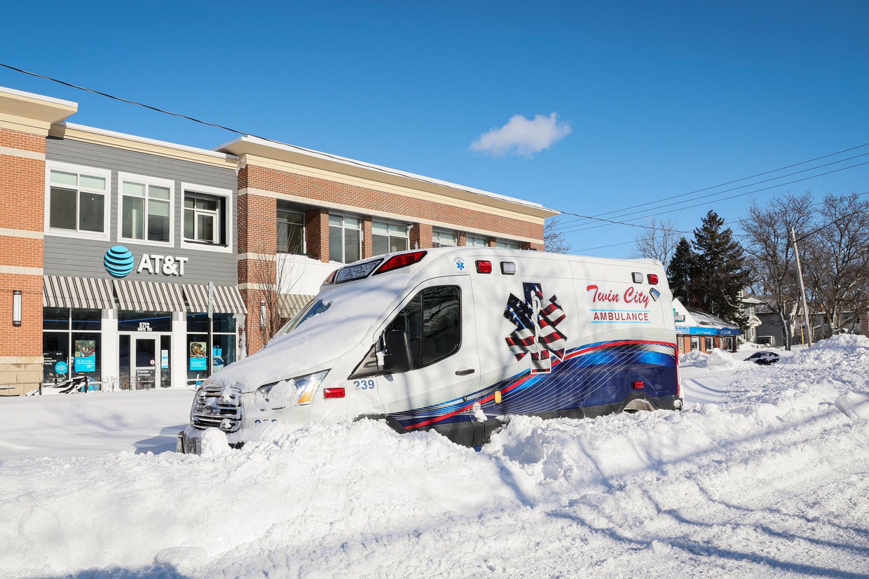 Winter storm hits Buffalo, New York 