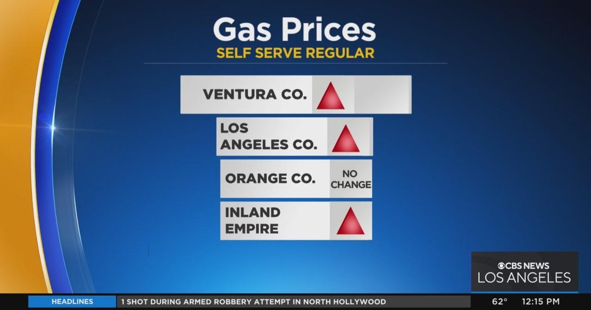 Gas prices are expected to edge up - CBS Los Angeles