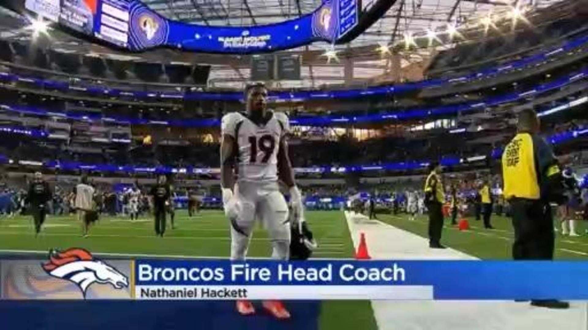 Denver Broncos fire rookie head coach Nathaniel Hackett