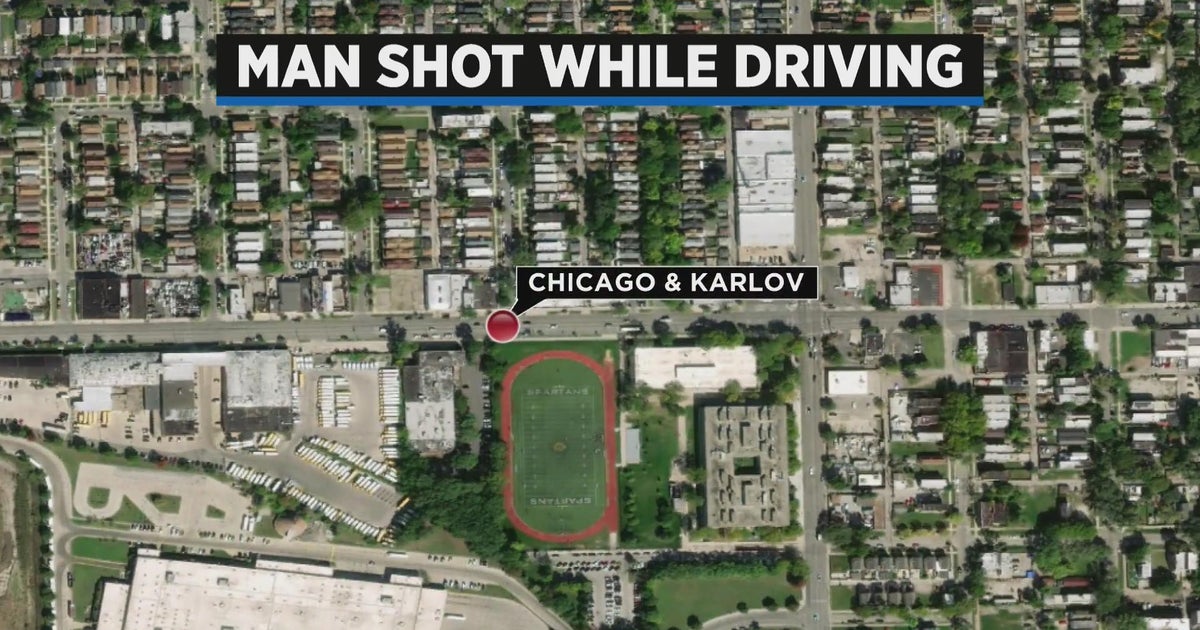 Man shot while driving in Humboldt Park - CBS Chicago