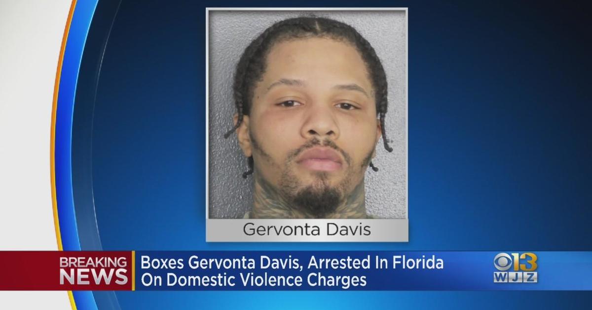 Boxer Gervonta Davis Arrested In Florida On Domestic Violence Charges Cbs Baltimore 