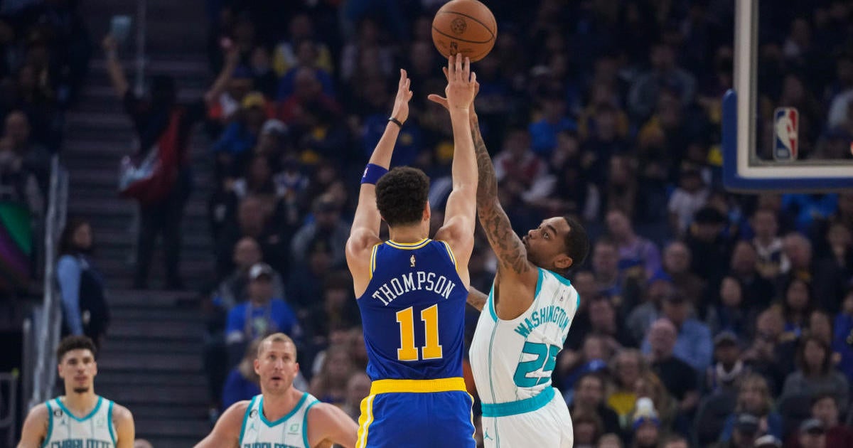 Klay Thompson Scores 29 Leads Warriors Past Hornets 110 105 Cbs San Francisco