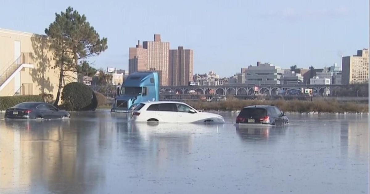 Cars trapped when mall parking structure floods