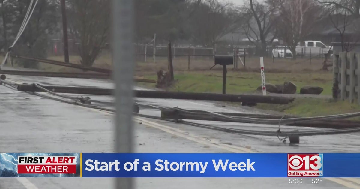 Region prepares for a stormy week - CBS Sacramento
