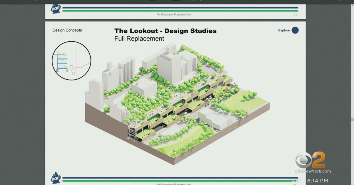 Preliminary designs for reimagined BQE released - CBS New York Preliminary designs for reimagined BQE released