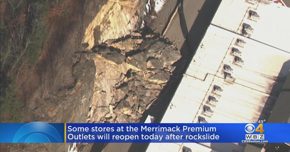 Some stores reopen day after rockslide at Merrimack Premium Outlets in New Hampshire