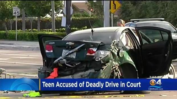 Teen accused in deadly Broward crash laughs in court 