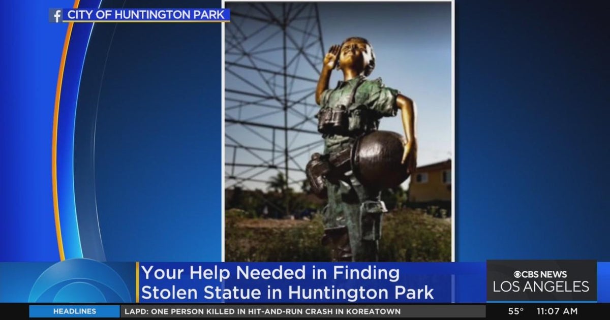 Veteran's memorial statue stolen from Huntington Park CBS Los Angeles