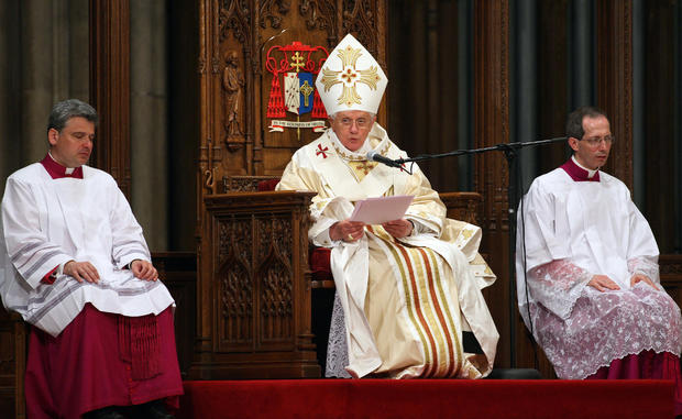 Pope Benedict XVI delivers his sermon du 