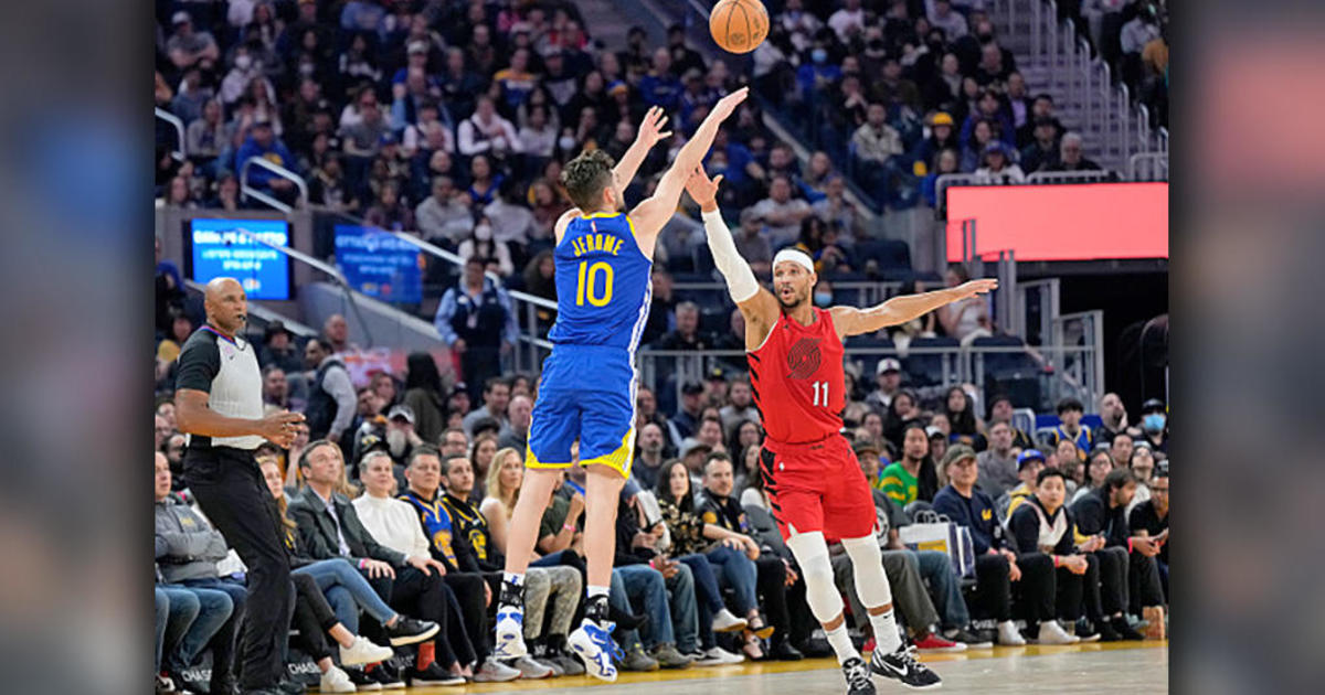 Poole scores 41, Thompson 31 as Warriors beat Trail Blazers CBS San